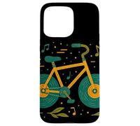 Disques vinyles en Forme de vélo pour Les Fans de Musique et Les Cyclistes Coque pour iPhone 15 Pro Max