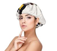 Disques vinyles et rubans en satin - Bonnet de cheveux pour dormir - Bonnet de sommeil doux double couche en soie pour femme - Cheveux naturels bouclés tressés - Cheveux longs