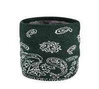 DISSA Écharpe Tubulaire Hiver Hommes et Femmes - Cache-Cou Épais en Polaire Douce Floral, Masque de Ski, Cagoule Élastique, Foulard Chaud pour Ski et Outdoor,Vert,W33