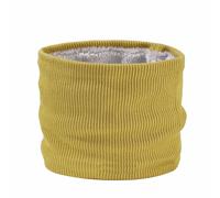 DISSA Écharpe Tubulaire Hiver Hommes et Femmes - Cache-Cou Épais en Polaire Douce Uni, Masque de Ski, Cagoule Élastique, Foulard Chaud pour Ski et Outdoor,Jaune,W10