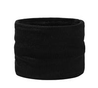 DISSA Écharpe Tubulaire Hiver Hommes et Femmes - Cache-Cou Épais en Polaire Douce Uni, Masque de Ski, Cagoule Élastique, Foulard Chaud pour Ski et Outdoor,Noir,W10