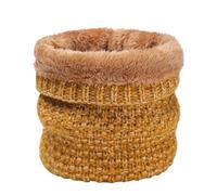 DISSA Écharpe Tubulaire Hiver Hommes et Femmes - Cache-Cou Épais en Polaire Douce Uni, Masque de Ski, Cagoule Élastique, Foulard Chaud pour Ski et Outdoor,Jaune,W45