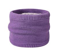 DISSA Écharpe Tubulaire Hiver Hommes et Femmes - Cache-Cou Épais en Polaire Douce Uni, Masque de Ski, Cagoule Élastique, Foulard Chaud pour Ski et Outdoor,Violet,W42