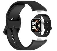 Disscool Bracelets de rechange réglables compatibles avec Redmi Watch 6/5/4 en silicone souple avec libération rapide, compatible avec Xiaomi Smart Band 9 Pro/8 Pro (noir)