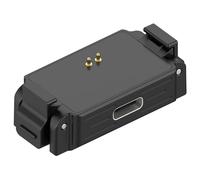 Disscool Compatible avec DJI Osmo Nano Magnetic Quick Release Adaptateur de charge de rechange avec port de type C, trou de vis 1/4, alliage de zinc, léger, trépieds et perches à selfie (noir)