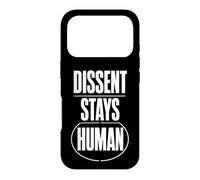 Dissent Stays Human Débat Respectueux Courage Civique Coque pour iPhone 17 Pro