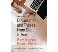 Dissertations and Theses From Start to Finish by John D. Cone Unknown (Auteur)