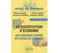 Dissertations d'économie aux concours d'entrée des écoles de commerce