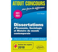 Dissertations d'ESH - prépas ECE1 et ECE2 - inclus les sujets 2018 Inclus les sujets 2018 - Quentin Rouget - Ellipses - broché - Scolaire / Universitaire