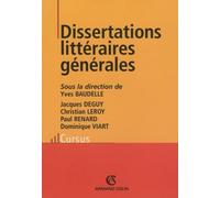 Dissertations littéraires générales