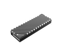 Disseur de chaleur, HUIOP M.2-3 Radiateur M.2 SSD, Disor de chaleur Disor de chaleur en aluminium, design sans outils avec coussin thermique pour M.2 2280 SSD, gris