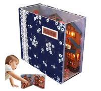 Disshelf Diorama - Scène De Rue Japonaise Miniature, Kit Nook Book Book | Décoratif Bookshelf Insert Artisanat, Amateurs De Livres, Kit Modèle Puzzle 3D Fait A