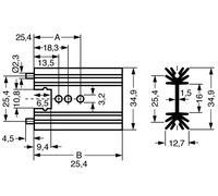 Dissipateur en profilé Fischer Elektronik SK 104 38,S 10018989 TO-220, SOT-32 11 K/W (L x l x H) 38.1 x 34.9 x 12.7 mm