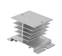 Dissipateur thermique 40da 10 A - 40 A avec conduction thermique rapide Plaque de refroidissement en alliage argenté ou noir Base de radiateur en aluminium pour relais statiques monophasés jusqu'à -10