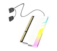 Dissipateur thermique à mémoire en métal avec éclairage ARGB pour DDR5 DDR4 DDR3 DDR2 Améliore l'efficacité du refroidissement pour les jeux et les stations de travail ARGB Storage Heatsink