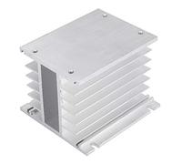 Dissipateur Thermique Aluminium pour Relais Statique SSR avec Support Ventilateur et Montage Facile