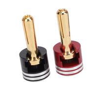 Dissipateur Thermique Bullet Plug Grip En Alliage D'aluminium Et Connecteurs Banane En Cuivre Avec Dissipateur Thermique Bullet 4mm