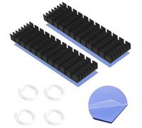 Dissipateur Thermique, CTRICALVER Radiateur SSD M.2 avec Feuille adhésive Conductrice Thermique pour empêcher la dissipation de chaleur incontrôlable (2 pièces, noir)