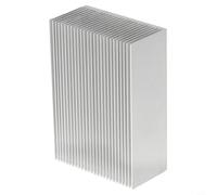 Dissipateur thermique en aluminium 100 x 69 x 36 mm pour modules LED et transistors de puissance - Radiateur à gestion thermique avec design de refroidissement 23 fins, léger et