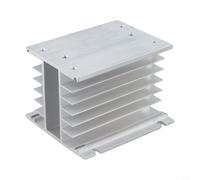 Dissipateur thermique en aluminium 150 mm x 98 mm x 79 mm pour pont redresseur MDQ-200A 200 A 1600 V, radiateur en alliage d'aluminium avec trou fileté de 4 mm, (150 A-200 A)