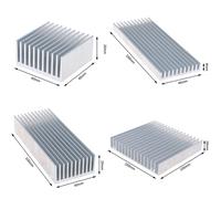 Dissipateur thermique en aluminium extrudé pour puce IC LED haute puissance, refroidisseur, religion, drop sunshine silver
