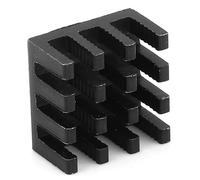 Dissipateur thermique en aluminium pour Circuit imprimé LED avec adhésif, 20 pièces, 14x14x8mm, noir