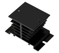 Dissipateur thermique en aluminium pour relais statique (10 A/25 A) - Dissipation thermique à haute efficacité, design compact montable, large compatibilité avec module (noir)