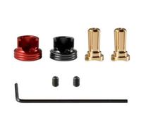 Dissipateur thermique en métal à coque dure sans soudure, jeu de fiches bananes de 4 mm pour batterie Lipo RC, drone RC, avion M