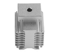 Dissipateur thermique extrudeuse en aluminium pour -3 pour V3 et pour V3 SE - Conception de bloc de refroidissement rapide, pour usiné CNC, trous de vis de verrouillage latéraux, argent