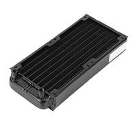 Dissipateur thermique pour CPU, radiateur de refroidissement par eau, échangeur de chaleur en aluminium à 8 ailettes plates et tubes, destiné au refroidissement du CPU, du GPU et