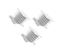 Dissipateur Thermique pour Relais Statique 3 Pièces en Alliage D'aluminium | Argenté, Conduction Thermique Élevée, Lot de 3, pour Automatisation Industrielle et Appareils Électroniques