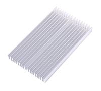 Dissipateur Thermique, Refroidisseur de Dissipateur de Chaleur en Aluminium Argenté, Puce de Dissipateur de Chaleur en Forme de Grille de Refroidisseur Thermoélectrique pour IC LED Transistor de Puiss