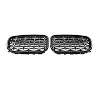 Dissipation thermique Compatible Avec BMW Pour X6 M E71 2009 2010 2011 2012 2013 2014 Grille Voiture Rein Avant Style Diamant Grilles Radiateur Noires Chromées