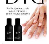 Dissolvant Acetone Parfumé Pour Vernis - Dégraissant Avec Aceton Pure - Dissolvant Vernis Semi Permanent Uv Tips Top Coats Et Bases - Acétone Ongles Avec Parfum - Ensemble De 2x150ml