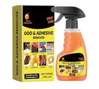Dissolvant adhésif en spray | Décapant autocollant de voiture 120 ml | Spray de retrait de ruban adhésif multifonction pour carrelage, fenêtre, tapis d'intérieur, papier peint, métal, voiture, verre