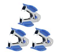 Dissolvant d ' agrafes portatif, 3 pièces, poignée ergonomique antidérapante, extracteurs métalliques robustes pour fournitures scolaires et de bureau, dissolvant professionnel