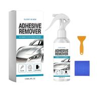 Dissolvant D'Adhésif En Spray | 120 ml Spray puissant multifonction avec grattoir - Dissolvant de colle auto - Pour Taches, Graisse, Ruban Adhésif, Bois, Tissu, Silicone, Fenêtre, Verre, Autocollants,