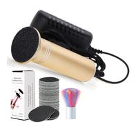 Dissolvant de callosités électrique professionnel 1 200 tr/min, lime électrique professionnelle pour pieds et pédicure, vitesse réglable (02Gold)