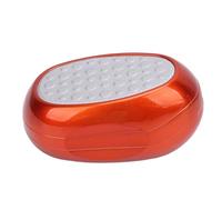 Dissolvant de calus de fichier de pied d'acier inoxydable, 2 en 1 épurateur lavable de pied en forme d'oeuf avec le dossier de pieds et la râpe, grattoir tenu dans la main (or)