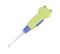 Dissolvant de Cérumen pour bébé, Mignon Dessin animé Lampe de Poche LED, Cure-oreille avec Pince à Cuillère, Outil de Nettoyage, Soins (grenouille verte)