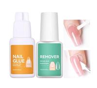 Dissolvant De Colle À Ongles - 10 Ml De Gel D'élimination À Pression | Kit De Réparation De Faux Ongle Longue Durée | Colle À Ongles En Gel À Forte Tenue, Avec Dissolvant, Pour Femmes Et Filles, Débu