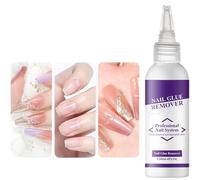 Dissolvant de colle à ongles - Liquide pour enlever les faux ongles à séchage rapide avec une teneur de 120 ml, outils de manucure doux pour femmes, filles, professionnels, maison, salon et voyage