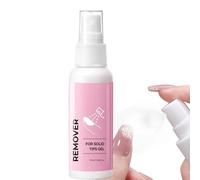 Dissolvant de Colle pour Faux Ongles | Solution de Décapage de Gel Solide,Spray Démaquillant Vernis Gel 55ml - Manucure Maison Voyage Salon Spa