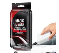 Dissolvant de film d'huile de pare-brise - 5 pièces, solution de clarté optimale, dissolvant de film d'huile de verre, fournitures de nettoyage de pare-brise de véhicule | Éponge nettoyante pour vitre