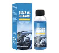 Dissolvant de film d'huile de verre de voiture, longue durée, 100 ml, solution de nettoyage de pare-brise automobile, nettoyant pour vitres de salle de bain, application facile, pour fenêtre, miroirs