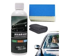 Dissolvant de film d'huile pour pare-brise 100 ml - Décapant de film d'huile pour pare-brise automobile | Pour intérieur de voiture, fenêtre, eau, véhicule, pluie, salle de bain