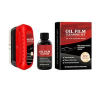Dissolvant de film d'huile pour vitres de voiture, de nettoyage portable universelle puissante | Kit de nettoyage pour vitres de voiture, détachant, pour l'intérieur et l'extérieur, les écrans