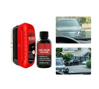 Dissolvant de film gras pour vitres de voiture, brosse de polissage douce et durable, universel, kit de nettoyage pour vitres - pour l'intérieur et l'extérieur, écrans, PP, cuir, MPV, SUV