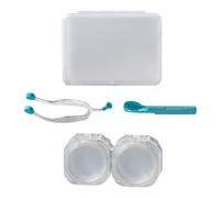 Dissolvant de lentilles de | Outil de suppression de s pour applicateur de s | Outil de suppression de oculaire, kit de retrait et d'insertion de lentilles de portables avec cuillère en silicone et