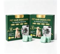 Dissolvant De Poils D'animaux, Comprimés Nettoyants For Machine À Laver | Onglets De Nettoyage For Lave-pelures, Parfum De Citron Frais, For Chargeurs Frontaux Et Supérieurs(2pcs)